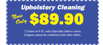Upholstery cleaning coupon